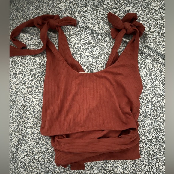 We The Free Wrap Crop Tank Top - Picture 3 of 4